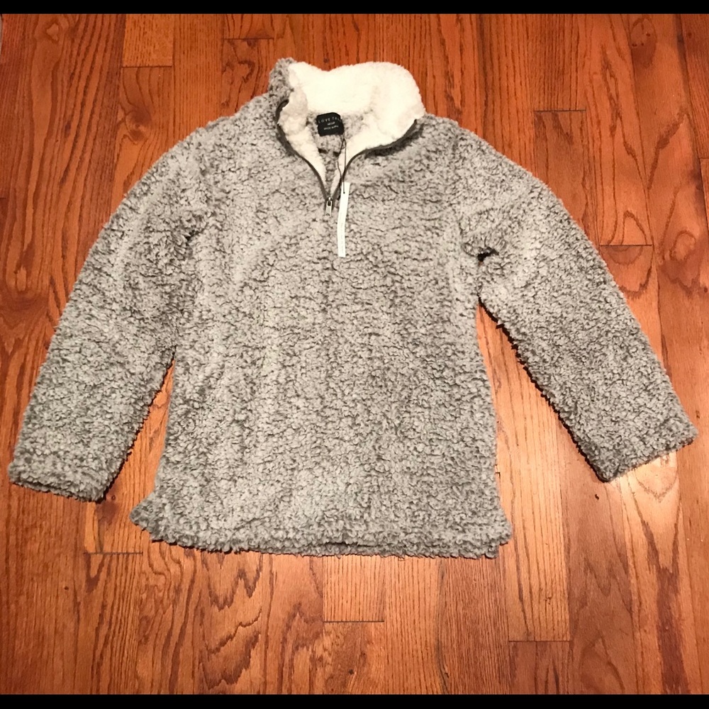 SUPER SOFT Sherpa pullover!